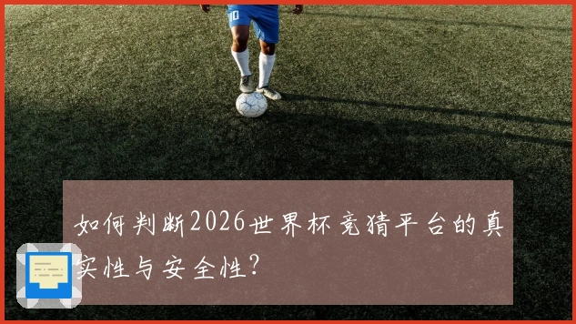 如何判断2026世界杯竞猜平台的真实性与安全性？